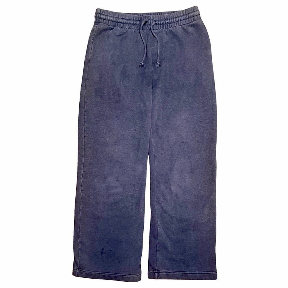 Aritzia TNA Women's Blue Sweatpants Wide Leg Joggers Lounge Size Medium